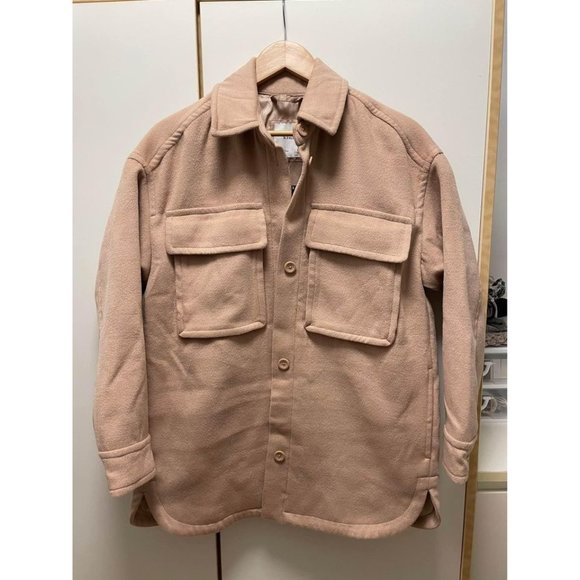 NWT Abercrombie & Fitch Cozy Oversized Cozy Shacket - Picture 5 of 9